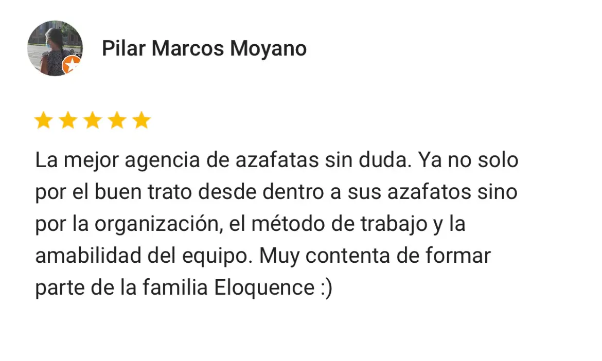 Reseña de cliente de Eloquence 2