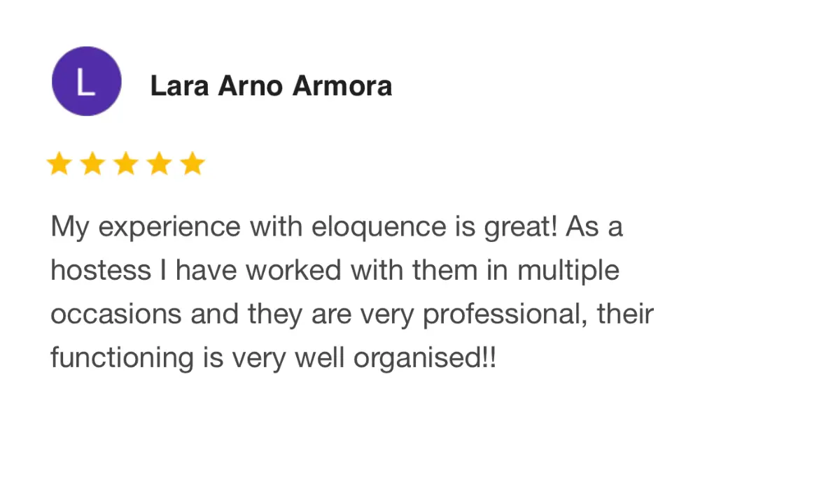 Reseña de cliente de Eloquence 4
