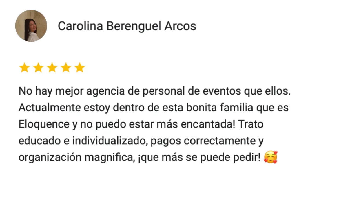 Reseña de cliente de Eloquence 6